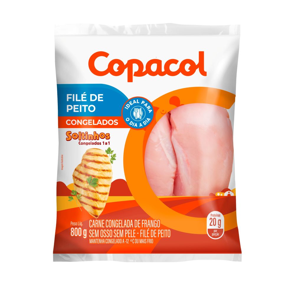 Filé de Peito IQF Copacol 800g